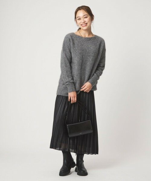 green label relaxing / グリーンレーベル リラクシング ニット・セーター | ヘアリー ニット ロング プルオーバー | 詳細8