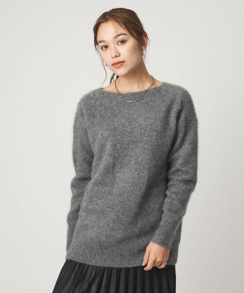 green label relaxing / グリーンレーベル リラクシング ニット・セーター | ヘアリー ニット ロング プルオーバー | 詳細4