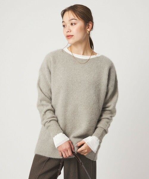 green label relaxing / グリーンレーベル リラクシング ニット・セーター | ヘアリー ニット ロング プルオーバー | 詳細23