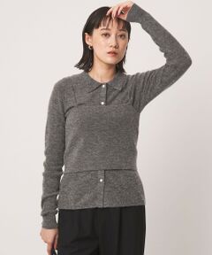 green label relaxing / グリーンレーベル リラクシング ニット・セーター | ポロニット カーディガン × ビスチェ ニット セット