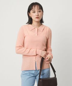 green label relaxing / グリーンレーベル リラクシング ニット・セーター | ポロニット カーディガン × ビスチェ ニット セット