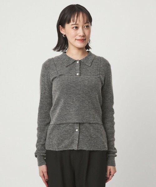 green label relaxing / グリーンレーベル リラクシング ニット・セーター | ポロニット カーディガン × ビスチェ ニット セット | 詳細10