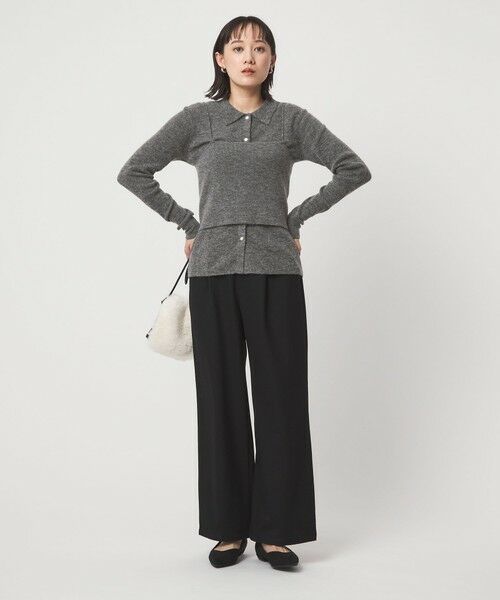 green label relaxing / グリーンレーベル リラクシング ニット・セーター | ポロニット カーディガン × ビスチェ ニット セット | 詳細3