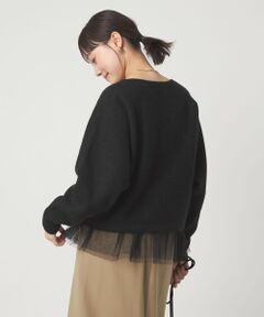 green label relaxing / グリーンレーベル リラクシング ニット・セーター | ニット × チュール キャミソール プルオーバー セット