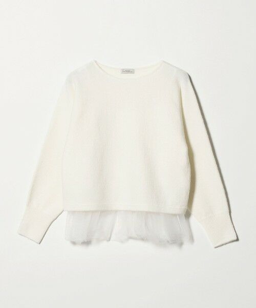 green label relaxing / グリーンレーベル リラクシング ニット・セーター | ニット × チュール キャミソール プルオーバー セット | 詳細4