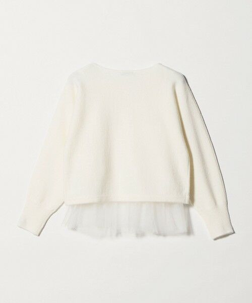 green label relaxing / グリーンレーベル リラクシング ニット・セーター | ニット × チュール キャミソール プルオーバー セット | 詳細5