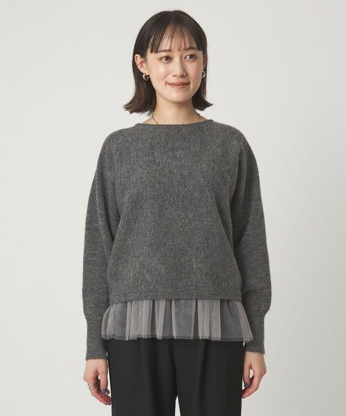 green label relaxing / グリーンレーベル リラクシング ニット・セーター | ニット × チュール キャミソール プルオーバー セット | 詳細28