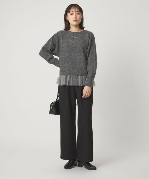 green label relaxing / グリーンレーベル リラクシング ニット・セーター | ニット × チュール キャミソール プルオーバー セット | 詳細26