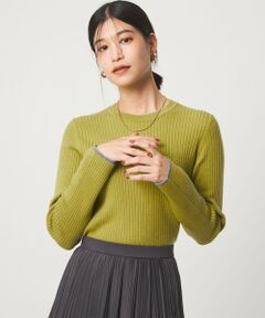 green label relaxing / グリーンレーベル リラクシング ニット・セーター | 【WEB限定】＜at ease＞ソデサキ バイカラー プルオーバー ニット ウォッシャブル