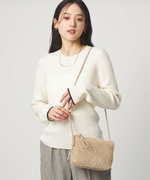 green label relaxing / グリーンレーベル リラクシング ニット・セーター | 【WEB限定】＜at ease＞ソデサキ バイカラー プルオーバー ニット ウォッシャブル | 詳細1