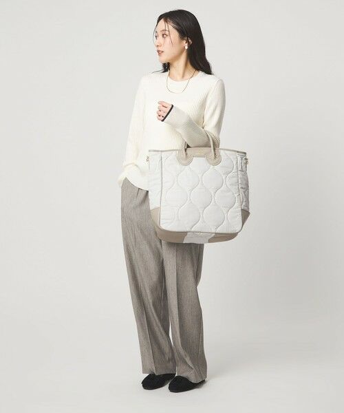 green label relaxing / グリーンレーベル リラクシング ニット・セーター | 【WEB限定】＜at ease＞ソデサキ バイカラー プルオーバー ニット ウォッシャブル | 詳細3