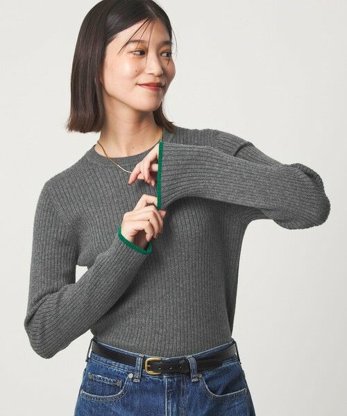 green label relaxing / グリーンレーベル リラクシング ニット・セーター | 【WEB限定】＜at ease＞ソデサキ バイカラー プルオーバー ニット ウォッシャブル | 詳細11