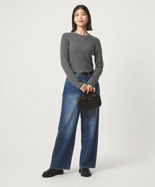 green label relaxing / グリーンレーベル リラクシング ニット・セーター | 【WEB限定】＜at ease＞ソデサキ バイカラー プルオーバー ニット ウォッシャブル | 詳細13