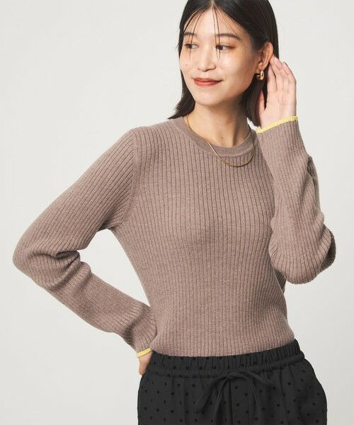 green label relaxing / グリーンレーベル リラクシング ニット・セーター | 【WEB限定】＜at ease＞ソデサキ バイカラー プルオーバー ニット ウォッシャブル | 詳細11