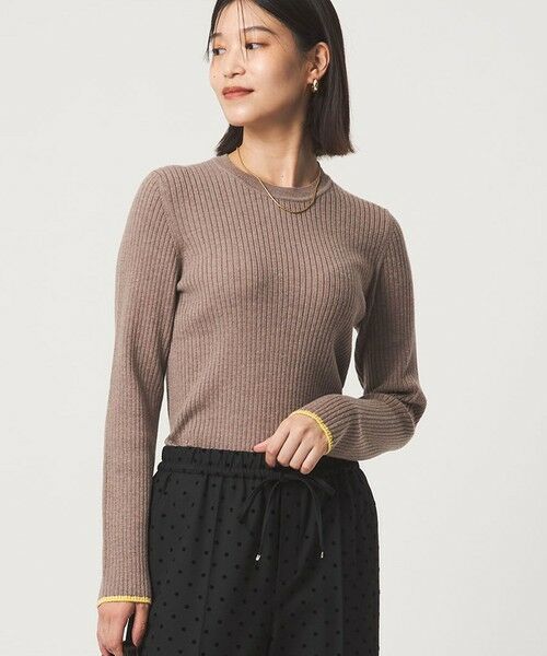 green label relaxing / グリーンレーベル リラクシング ニット・セーター | 【WEB限定】＜at ease＞ソデサキ バイカラー プルオーバー ニット ウォッシャブル | 詳細12