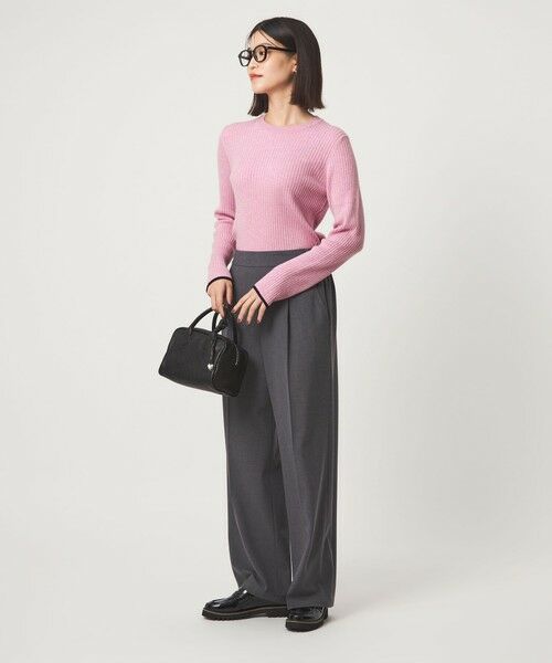 green label relaxing / グリーンレーベル リラクシング ニット・セーター | 【WEB限定】＜at ease＞ソデサキ バイカラー プルオーバー ニット ウォッシャブル | 詳細26