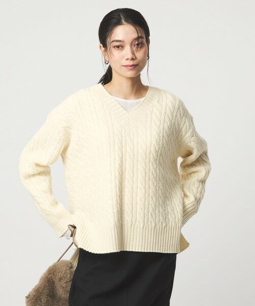 green label relaxing / グリーンレーベル リラクシング ニット・セーター | ゴールバーン Vネック ニット プルオーバー | 詳細1
