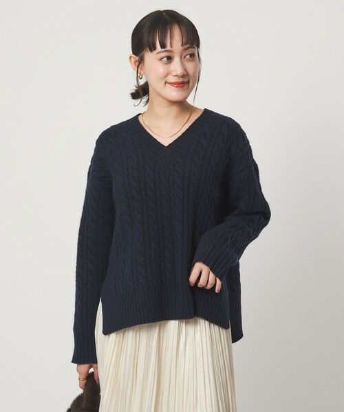 green label relaxing / グリーンレーベル リラクシング ニット・セーター | ゴールバーン Vネック ニット プルオーバー | 詳細24