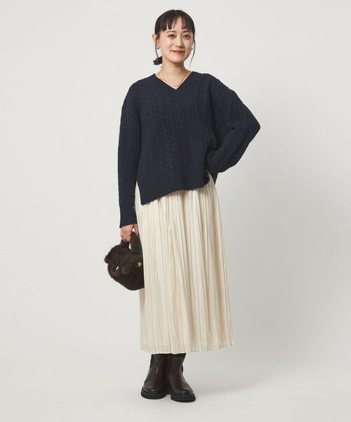 green label relaxing / グリーンレーベル リラクシング ニット・セーター | ゴールバーン Vネック ニット プルオーバー | 詳細26