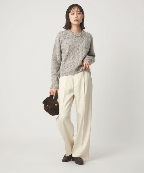 green label relaxing / グリーンレーベル リラクシング スラックス・ドレスパンツ | フィブリル ワイド パンツ | 詳細2