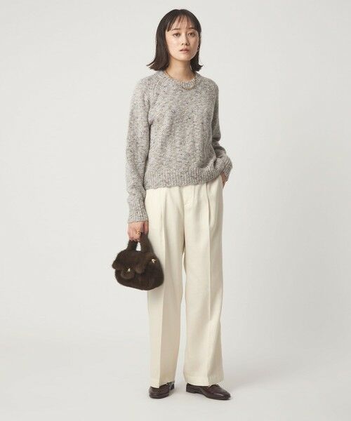 green label relaxing / グリーンレーベル リラクシング スラックス・ドレスパンツ | フィブリル ワイド パンツ | 詳細3