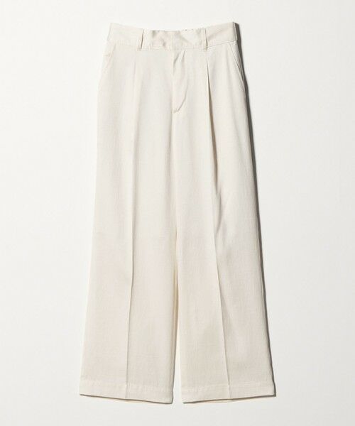 green label relaxing/グリーンレーベル リラクシング フィブリル ワイド パンツ OFF WHITE M(38) green label relaxing/グリーンレーベル リラクシング フィブリル ワイド パンツ OFF WHITE M(38)