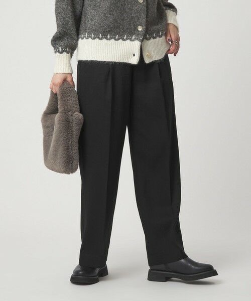 green label relaxing / グリーンレーベル リラクシング スラックス・ドレスパンツ | フィブリル ワイド パンツ | 詳細9