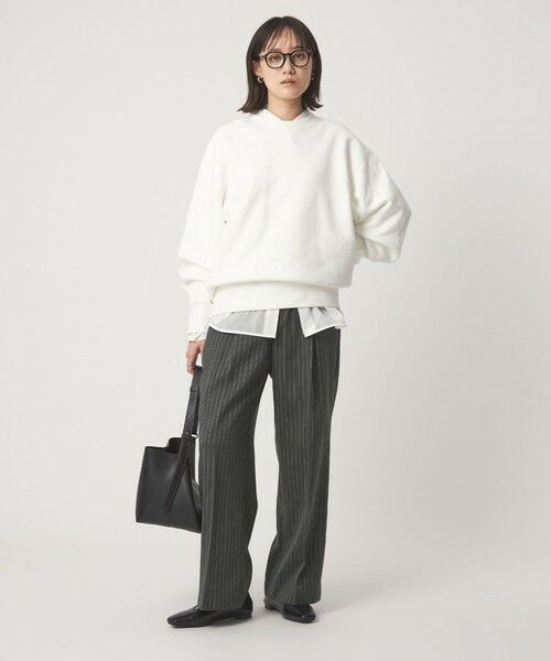 green label relaxing / グリーンレーベル リラクシング スラックス・ドレスパンツ | フィブリル ワイド パンツ | 詳細18