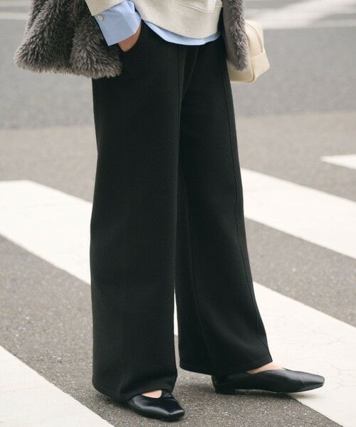 green label relaxing / グリーンレーベル リラクシング その他パンツ | 【WEB限定】＜at ease＞ニット パンツ ウォッシャブル | 詳細1