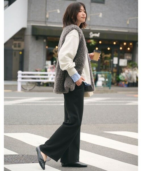 green label relaxing / グリーンレーベル リラクシング その他パンツ | 【WEB限定】＜at ease＞ニット パンツ ウォッシャブル | 詳細5