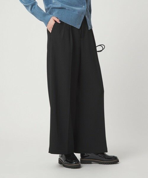 green label relaxing / グリーンレーベル リラクシング その他パンツ | メランジ ツイル ワイド パンツ マシンウォッシャブル | 詳細1