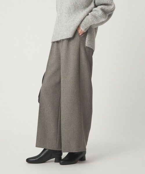 green label relaxing / グリーンレーベル リラクシング その他パンツ | メランジ ツイル ワイド パンツ マシンウォッシャブル | 詳細9