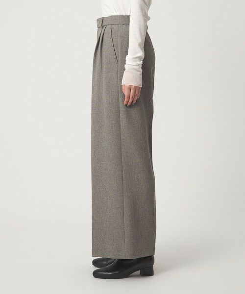 green label relaxing / グリーンレーベル リラクシング その他パンツ | メランジ ツイル ワイド パンツ マシンウォッシャブル | 詳細14