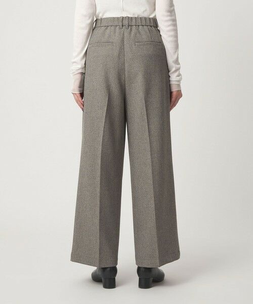 green label relaxing / グリーンレーベル リラクシング その他パンツ | メランジ ツイル ワイド パンツ マシンウォッシャブル | 詳細15