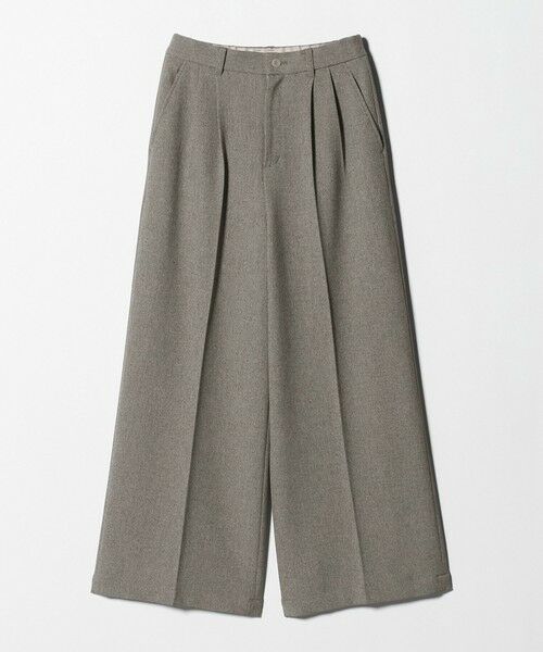 green label relaxing / グリーンレーベル リラクシング その他パンツ | メランジ ツイル ワイド パンツ マシンウォッシャブル | 詳細16