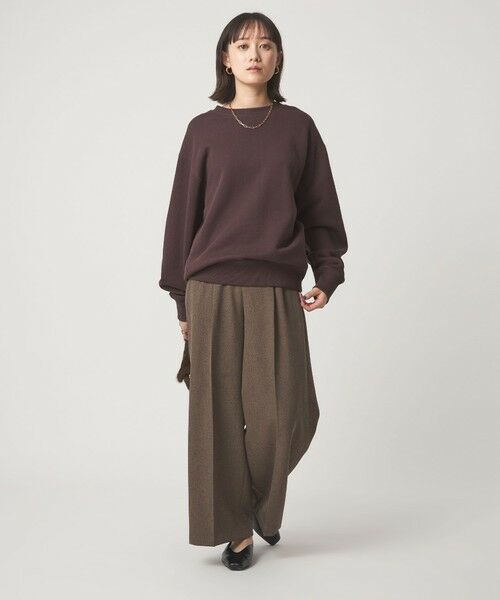 green label relaxing / グリーンレーベル リラクシング その他パンツ | メランジ ツイル ワイド パンツ マシンウォッシャブル | 詳細22