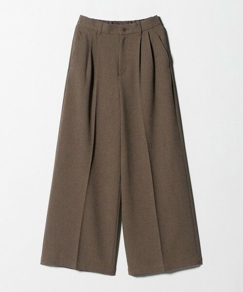 green label relaxing / グリーンレーベル リラクシング その他パンツ | メランジ ツイル ワイド パンツ マシンウォッシャブル | 詳細23