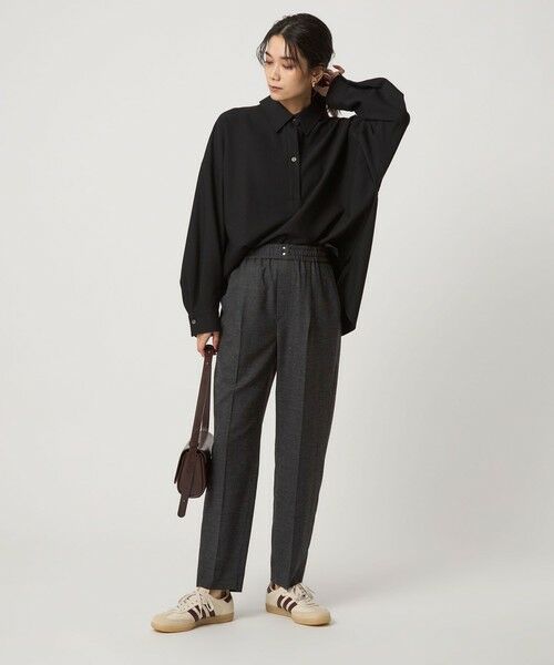 green label relaxing / グリーンレーベル リラクシング その他パンツ | ［size SHORT/TALLあり］ライト サキソニー テーパード パンツ ウォッシャブル | 詳細9