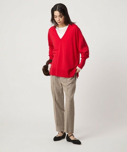 green label relaxing / グリーンレーベル リラクシング その他パンツ | ［size SHORT/TALLあり］ライト サキソニー テーパード パンツ ウォッシャブル | 詳細21