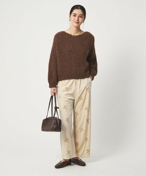 green label relaxing / グリーンレーベル リラクシング その他パンツ | ベロア シシュウ パンツ | 詳細12