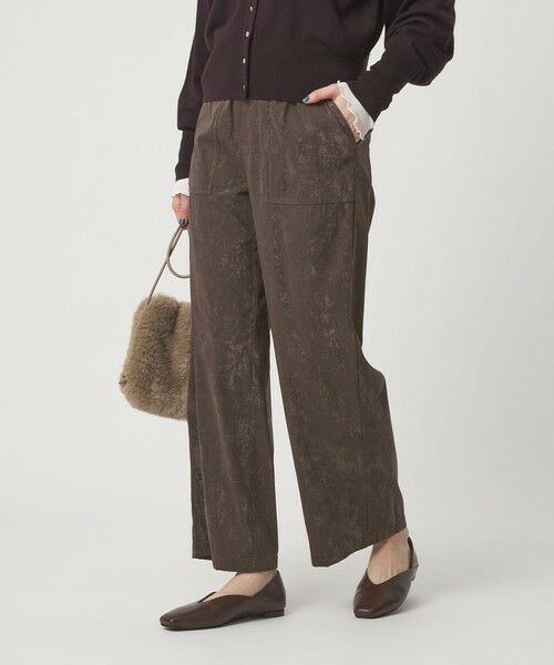 green label relaxing / グリーンレーベル リラクシング その他パンツ | フィブリルサテン パンツ | 詳細9
