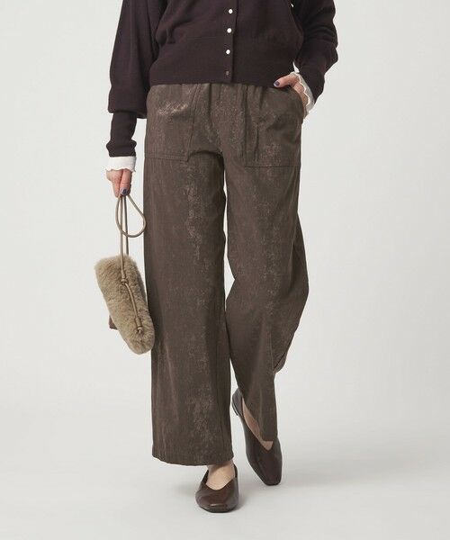 green label relaxing / グリーンレーベル リラクシング その他パンツ | フィブリルサテン パンツ | 詳細10