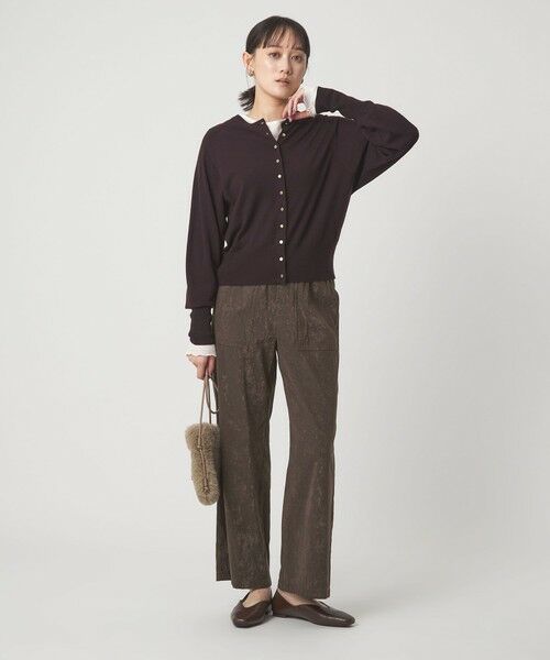 green label relaxing / グリーンレーベル リラクシング その他パンツ | フィブリルサテン パンツ | 詳細12