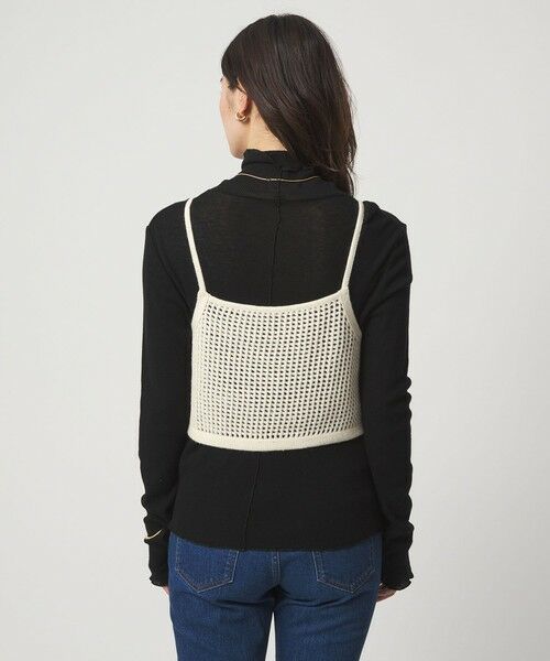 green label relaxing / グリーンレーベル リラクシング ベスト | スパンコール ニット 2WAY キャミソール ウォッシャブル | 詳細10