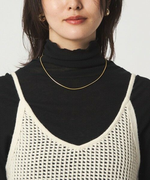 green label relaxing / グリーンレーベル リラクシング ベスト | スパンコール ニット 2WAY キャミソール ウォッシャブル | 詳細11