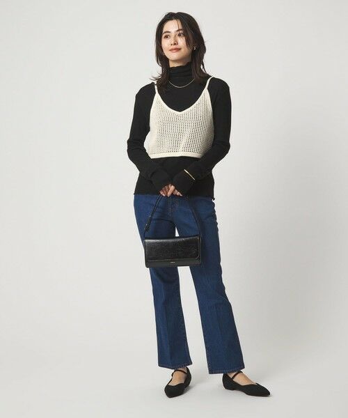 green label relaxing / グリーンレーベル リラクシング ベスト | スパンコール ニット 2WAY キャミソール ウォッシャブル | 詳細5