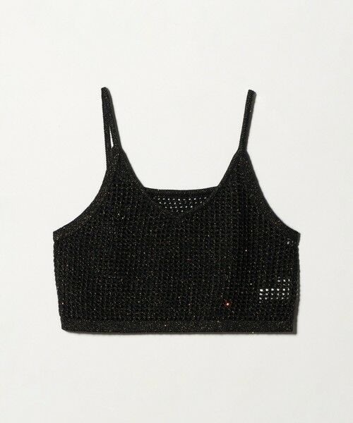 green label relaxing / グリーンレーベル リラクシング ベスト | スパンコール ニット 2WAY キャミソール ウォッシャブル | 詳細23
