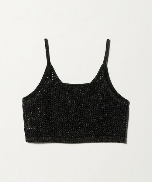 green label relaxing / グリーンレーベル リラクシング ベスト | スパンコール ニット 2WAY キャミソール ウォッシャブル | 詳細24