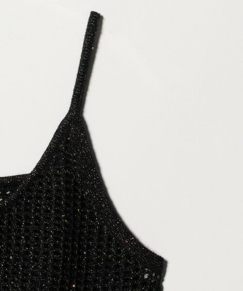 green label relaxing / グリーンレーベル リラクシング ベスト | スパンコール ニット 2WAY キャミソール ウォッシャブル | 詳細26