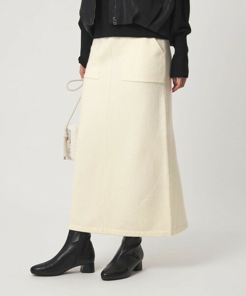 green label relaxing / グリーンレーベル リラクシング ロング・マキシ丈スカート | 【WEB限定】＜at ease＞ニット タイト スカート ウォッシャブル | 詳細1